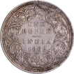 Extremely  Rare Silver One Rupee Coin of Victoria Queen of Bombay Mint of 1862.