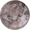 Extremely  Rare Silver One Rupee Coin of Victoria Queen of Bombay Mint of 1862.