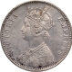 Scarce 1881 Victoria Empress of Silver One Rupee Coin of Bombay Mint.