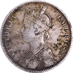 Extremely Rare Unlisted Silver One Rupee Coin of Victoria Empress of Bombay Mint of 1885.