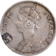 Unlisted Extremely Rare Silver One Rupee Coin of Victoria Empress of Bombay Mint of 1885.