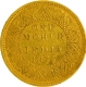 Gold One Mohur Coin of Victoria Empress of Calcutta Mint of 1877.