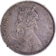 Counter Marked Silver One Rupee Coin of Victoria Empress of Bombay Mint of 1882 of British India.