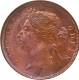 Bronze One Cent Coin of Straits Settlements of 1897.