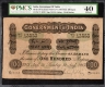 Extremely Rare PMCS Graded 40 XF Uniface One Hundred  Rupees Banknote of King George  V  Signed by M M S  Gubbay of 1915.