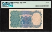 Very Rare PMG Graded 58 Choice About Unc EPQ Ten Rupees Banknote of King George V Signed by J W Kelly of 1935.