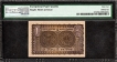 PMG Graded 64  Choice UNC Top-Pop One Rupee Banknote Signed by C V S Rao of Hyderabad State of 1946.