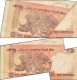 Extra Paper & cutting Error Ten Rupees Banknote of Republic India.