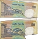 Extra Paper & Sheet Fold Cutting Error One Hundred Rupees Banknote Signed by D  Subbarao  of Republic India of 2009.