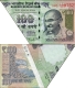 Extra Paper & Sheet Fold Cutting Error One Hundred Rupees Banknotes Signed by Raghuram G  Rajan  of Republic India of 2015.