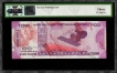 Exceedingly Rare Reverse Printing Error Two Thousand Rupees Banknote Signed by Urjit R Patel of Republic India of 2016.