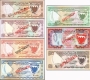 Collectors Series Specimen Set of 7 Banknotes of Bahrain of 1964.