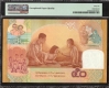 PMG Graded 66  Gem Uncirculated Exceptional  Paper Quality  Fifty Baht  Banknote of Thailand of 2000.