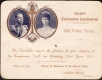 1911 King George V & Queen Mary Coronation Celebration Official invitation card.