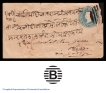 Exceedingly Rare Queen Victoria  YELLOW LABEL Envelope addressed to Phalodi via Jodhpore