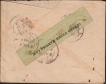 Extremely RARE King George V period Censor Cover with LABEL affixed OPENED UNDER MARTIAL LAW