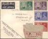 VP Air Mail Cover tied Complete set of Victory Series 4V stamps dispatched to Holland