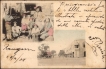 Extremely Rare. Picture Post Card 1905 with multiple view picture postcard dispatched from RANGOON by SEA POST