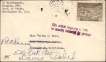 Burma cover with Slogan Cancellation with Postmark of MAIL EARLY FOR CHRISTMAS dispatched in 1954 to USA.