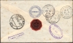 Very Rare Meter Franking Registered Cover of 1951 dispatched to Very Rare destination FRENCH MOROCCO.