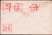 Very Rare Air Mail Meter Franking cover with cancellations of REFUSE RELIEF dispatched to USA