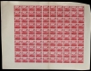 Rare MNH Compleate sheet of 100 Stamps valued Azad Hind  2a + 2a.