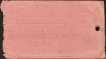 Telegram Envelope 1872 Printed in Govt Tel Press sent to Indore.