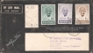 Very Rare Mourning Cover of Gandhi with 3V 1  as, 3   As. & 12As.