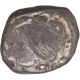 Silver Half Karshapana Coin of Panchala Janapada with   triskele and turtle symbol.