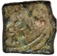 Swastika type Square Copper Coin of Saurashtra Region of Post Mauryas.