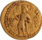 MAO type Gold Dinar Coin of Huvishka of Kushan Dynasty.