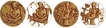 Samudragupta Gold Dinar Coin of Lyrist type of Guptas.