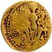 Battle axe type Gold Dinar Coin of Samudragupta of Gupta Dynasty.