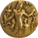 Gold Dinar Coin of Chandragupta II of Gupta Dynasty of Archer type with King Reverse Faced type.