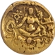 Gold Dinar Coin of Chandragupta II of Gupta Dynasty of Archer type with King Reverse Faced type.