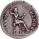 Very Rare Silver Denarius Coin of Tiberius of Roman Empire.