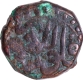 Lahore  Mint  Copper Damri,  Ilahi 38, Month Farwardin  (Aries) Coin of Akbar.