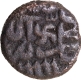 Early Mangarh Type Copper Half Dam Coin of Akbar with Swastik mint mark and Hijri year 971.