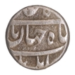 Extremely Rare Jahangirnagar Mint Silver Nisar One Eighth Rupee Coin of Shahjahan.