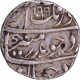 Aurangzeb Silver Rupee  Coin with Obverse & Reverse of Badr Munir Couplet.