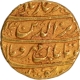 Alamgir II Shahjahanabad Dar ul Khilafa Mint Gold Mohur Coin with AH (1)170 and 4 RY.