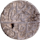 Vajra Symbol Najibabad Mint Silver Rupee, 38  RY Coin of Awadh.