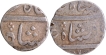 Indo French Surat,  Set of 2 Coins  Silver Half Rupee & Rupee,  55  & 52 RY  In the name of  Shah Alam II,