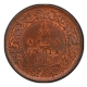 Rare Top Pop PCGS MS 64 BN Graded Copper One Twelfth Anna Coin of Victoria Queen of Calcutta Mint of 1862.