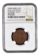 Rare NGC MS 64 BN Graded 1835 of Copper One Quarter Anna Coin of East India Company of Madras Mint.