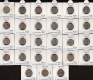 Cupro-Nickel One Anna Twenty-Seven Coins Collection of Different Years and Mints of King George V.