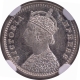 Rare Graded NGC MS 63 Silver Two Annas Coin of Bombay Mint of Victoria Empress of 1892.