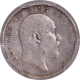 Rare PCGS XF 45 Graded Silver Two Annas Coin of King Edward VII of Calcutta Mint of 1909.