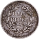 Silver Half Rupee Coin of Victoria Queen of Madras Mint of 1840 with B Raised.