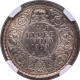 Rare Graded NGC MS 64 Silver Half Rupee Coin of King George V of Calcutta Mint of 1933.